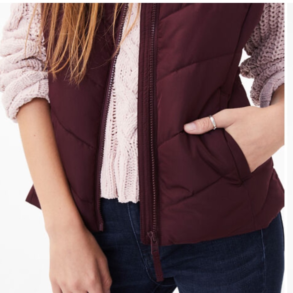 Aeropostale quilted sleeveless jacket-XS